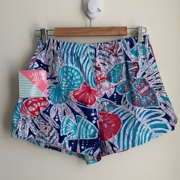 Vintage Justin Allen Pull on Shorts Size M - Picture 1 of 7